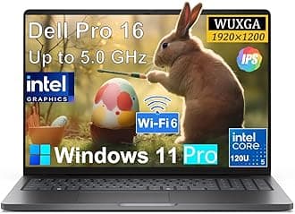 Dell Pro16 Premium Business Laptop, 16" WUXGA 1920 x 1200p IPS Display, Intel Core 5 120U (10 cores, up to 5.0 GHz, Beat Latitude), 64GB DDR5 RAM, 2TB SSD,WiFi 6E, Bluetooth 5.3, Windows 11 Pro
