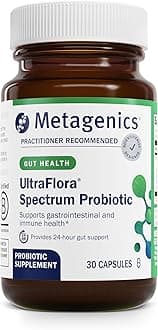 UltraFlora Spectrum - Shelf-Stable Probiotic for Gut & Digestive Wellness, Healthy Microbiome & Flora Support* - Non-GMO & Gluten-Free - 1-Month Supply - 30 Capsules
