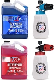 Stars and Stripes Ultimate Touch Free Vehicle Wash Chrome Foam Cannon Kit (1 Gallon Stars + 1 Gallon Stripes)