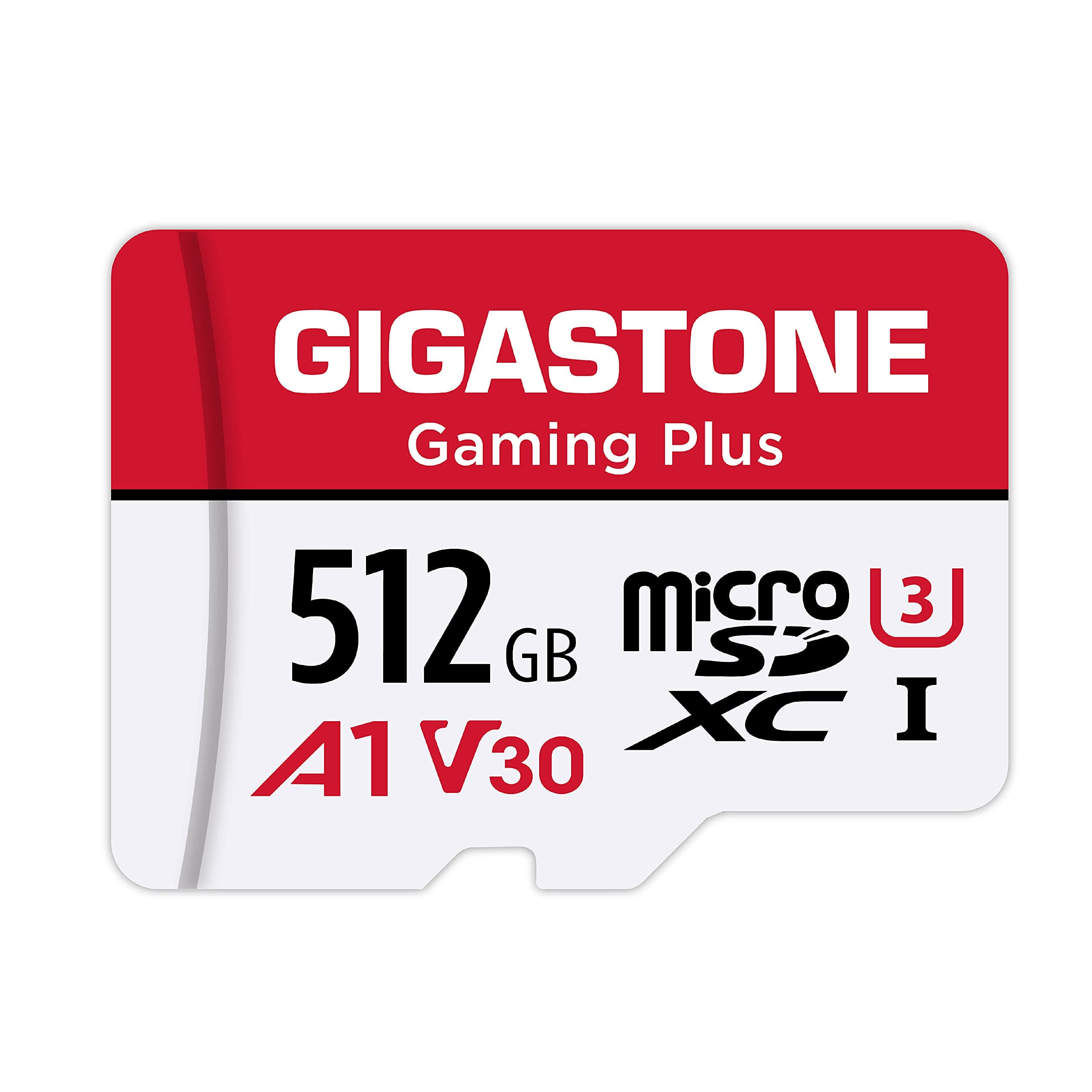512GB Micro SD Card, Gaming Plus, MicroSDXC Memory Card for Nintendo-Switch Compatible, 100MB/s, 4K Gaming, High Speed, UHS-I A1 U3 V30 Class 10