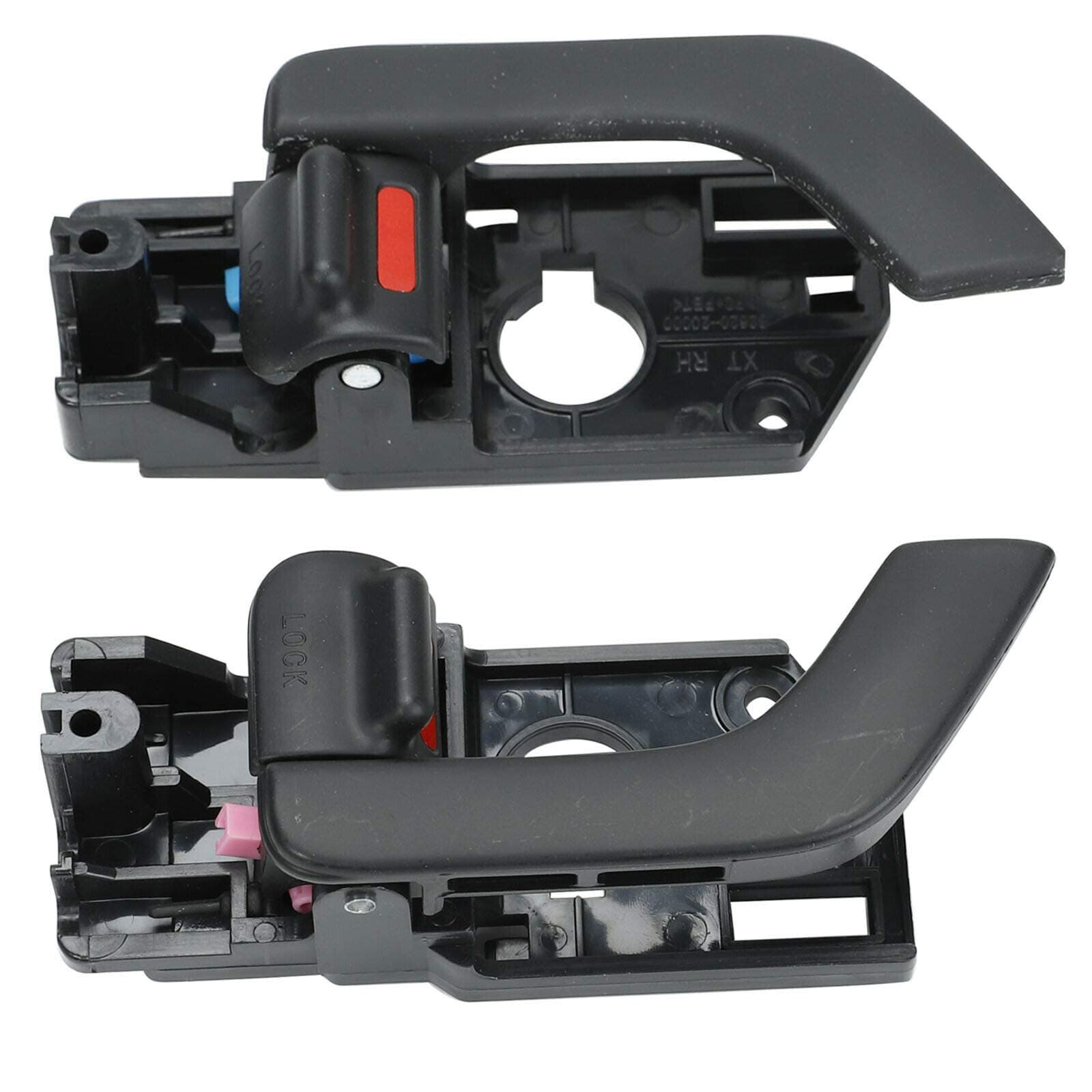 Pair Inside Door Handles Right & Left Replacement for 03-08 Hyundai Tiburon New 826202C000LK 826102C000LK