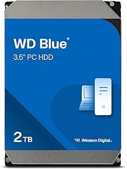 Western Digital 2TB WD Blue PC Internal Hard Drive - 7200 RPM Class, SATA 6 Gb/s, 256 MB Cache, 3.5" - WD20EZBX
