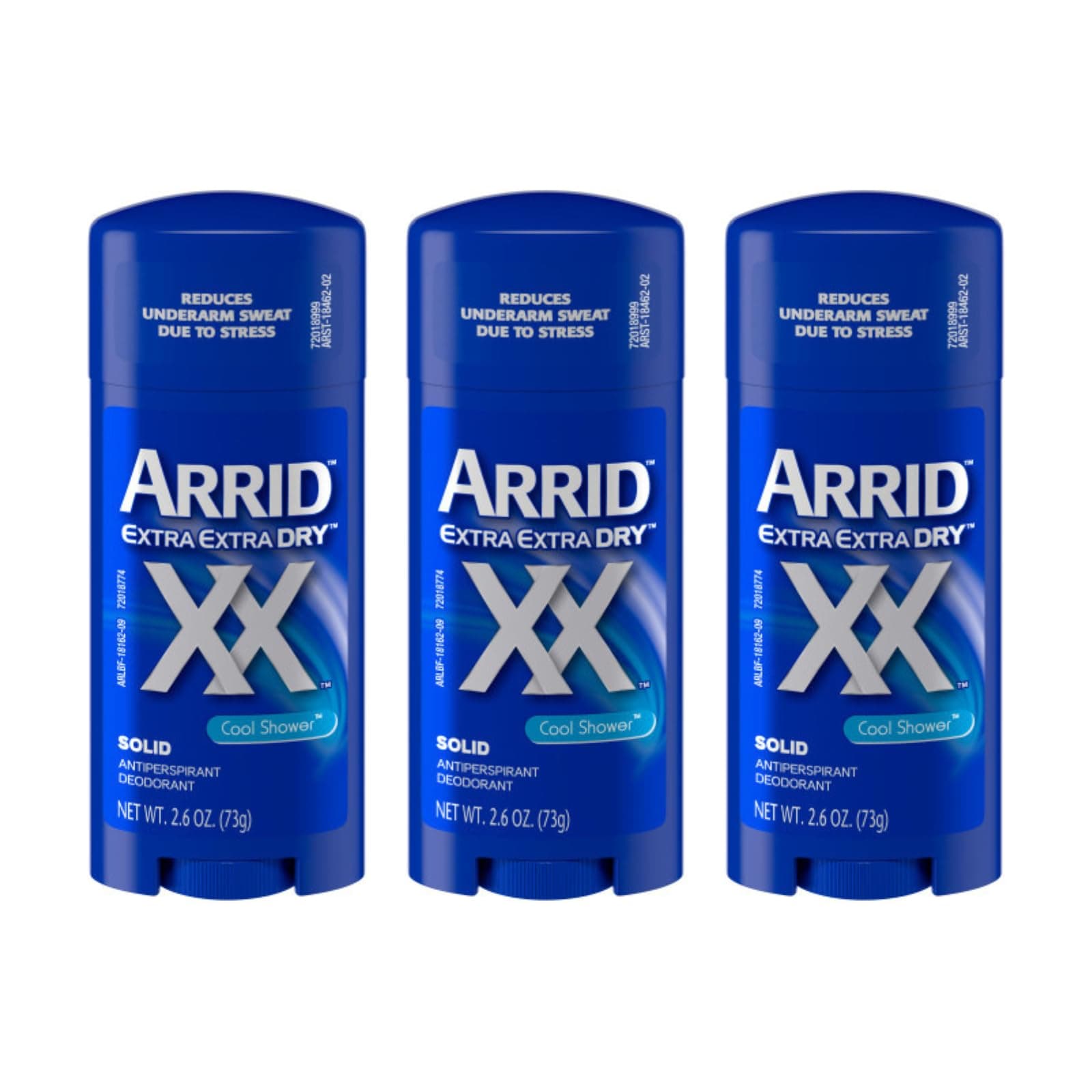 XX Extra Extra Dry Solid Antiperspirant Deodorant, Cool Shower, 2.6 oz. (pack of 3)