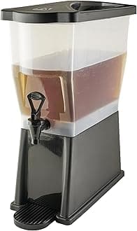 Winco Slim 3 Gallon Beverage Dispenser with Base