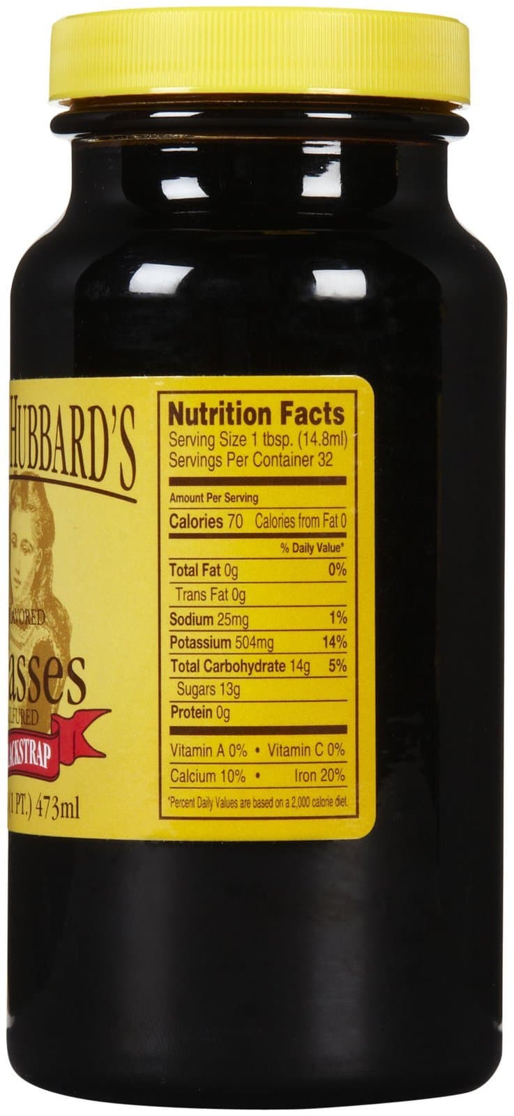Mother Hubbard Molasses, Blackstrap-16 oz