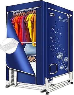 Clothes Dryer, 1600W-110V Portable Clothes Dryer, 67Inch-3 Tier Foldable Clothes Dryers Rack, Energy Saving Portable Dryer for Apartment, Indoor, Travel, RV