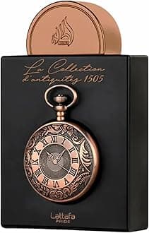 Lattafa Pride La Collection D'antiquites 1505 (Watch) Eau de Parfum Spray for Unisex, 3.4 Ounce
