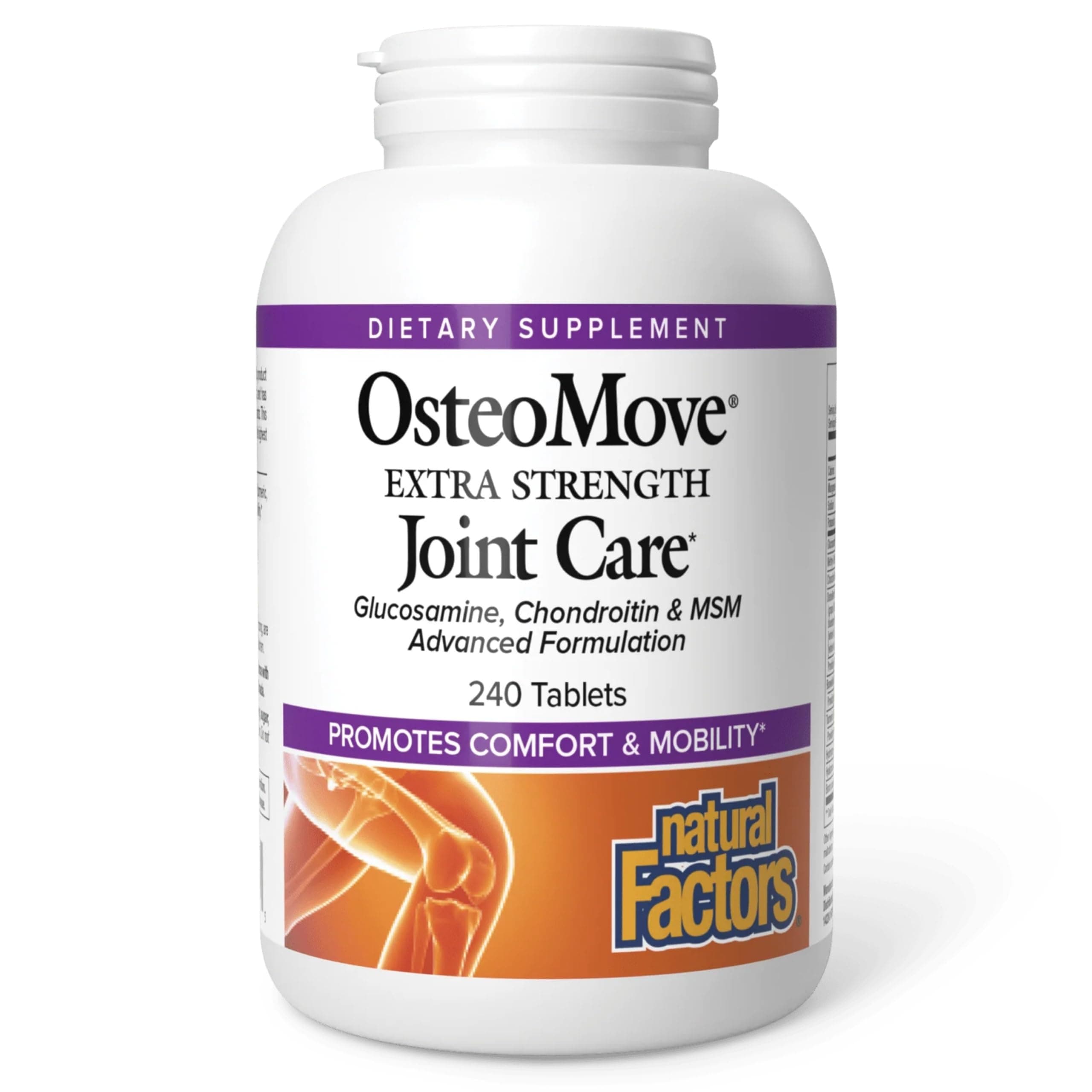 Natural Factors, OsteoMove Joint Care, Extra Strength Support for Joint and Bone Health, Non-GMO, 240 tablets (120 servings)