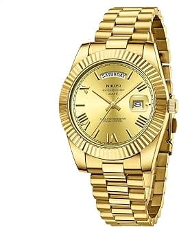 Men Watches Analog Quartz Stainless Steel Watches for men Waterproof Business Classic Desiger Wrist Watch Day&Date