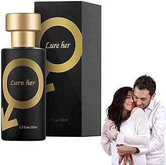 MQQ Lure Her Perfume para hombres, Colonia de feromonas doradas para hombres Atraer mujeres, Romantic Glitter Perfume, 1.0 Count