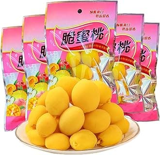 10 Pack Sour Sweet Crispy Peaches, Dried Fruit Peach Snacks, Dried Peach,Chinese Special Snacks,Office Essential Exotic Dry Fruits脆逃