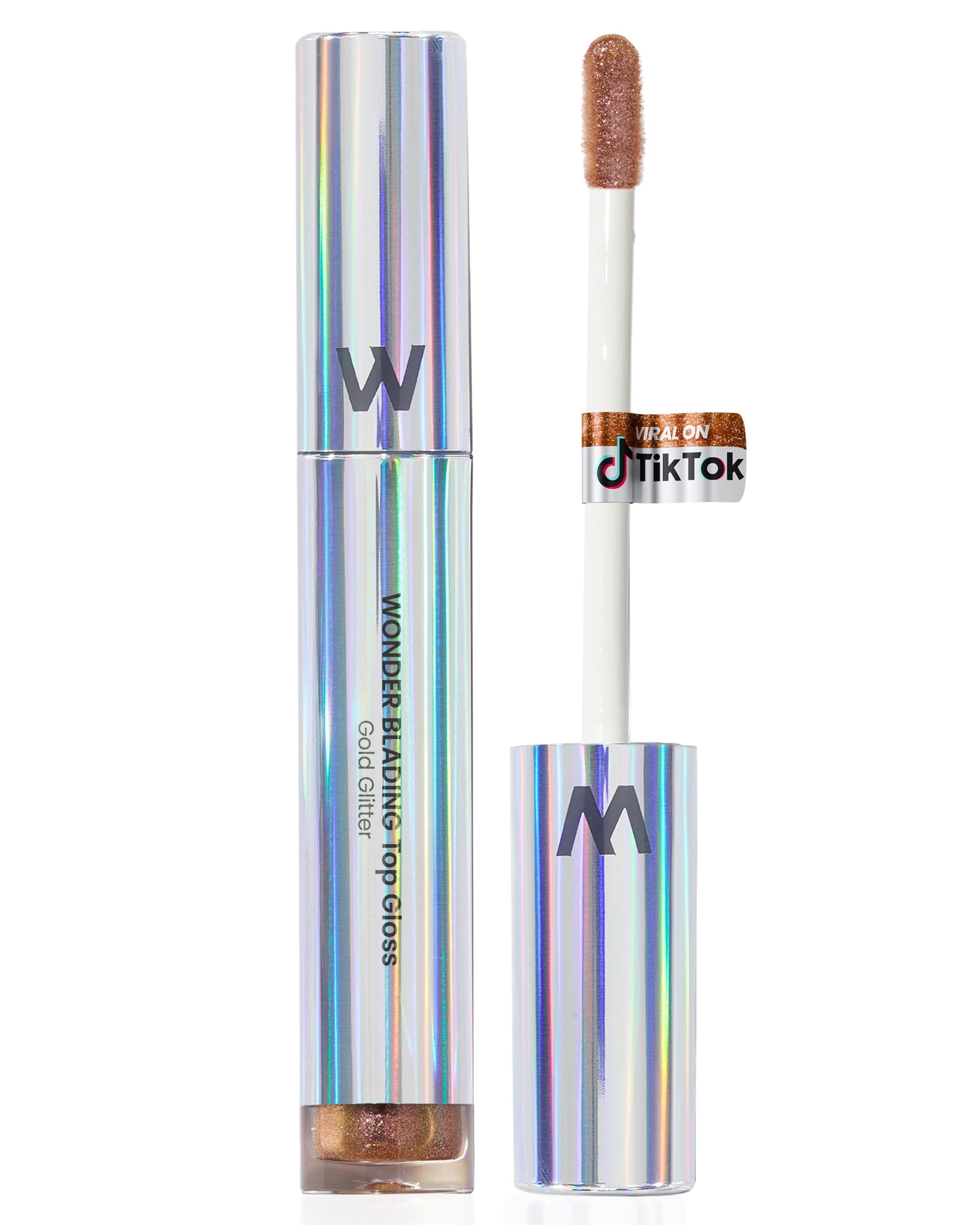 Wonderskin - Wonder Blading Top Gloss Gold Glitter
