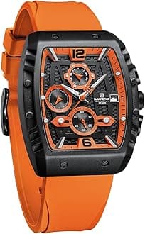 Men's Quartz Watch with Automatic Date and Week Indication - Analogue Wrist Watch