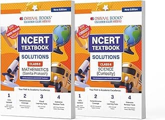Oswaal NCERT Textbook Solutions Class 6 Mathematics & Science | Set of 2 Books | For Latest Exam Product Bundle – 4 August 2025