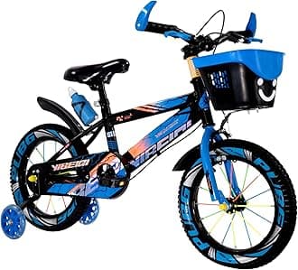 12" 14" 16" Boys Children Bike with Stabilisers Wheels Kids Bike for Ages 3-9 Years Old Blue