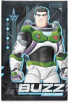 Open Road Brands Disney Pixar Lightyear Gallery Wrapped Canvas Wall Decor - Buzz Lightyear Wall Art for Kids' Bedroom