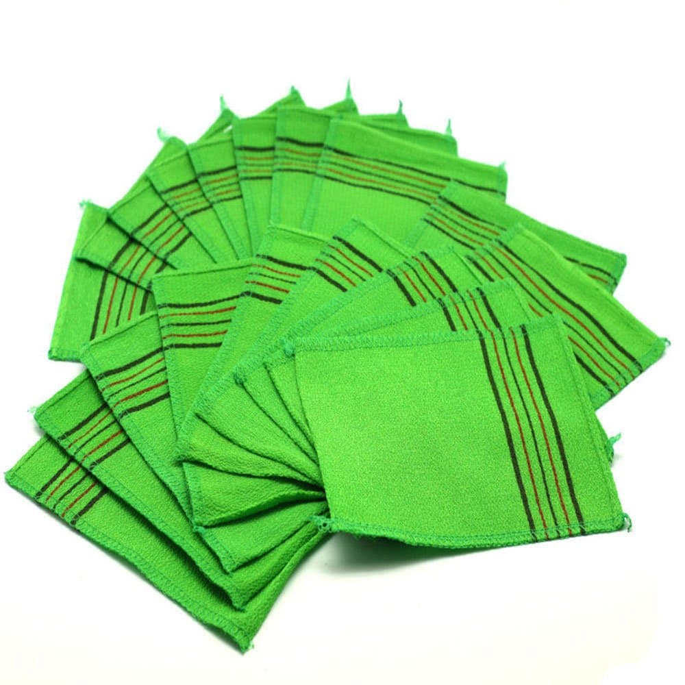 Skyroad Top Quality Exfoliating Scrub Bath Mitten 20 Items Per Package- (Made in Korea)