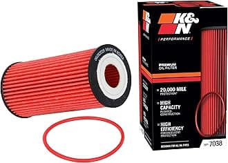 Premium Oil Filter: 20,000 Mile Engine Protection, High Capacity/High Efficiency: Compatible with 2009-2023 AUDI/Porsche/Volkswagen (See Product Description for Select Models) HP-7038