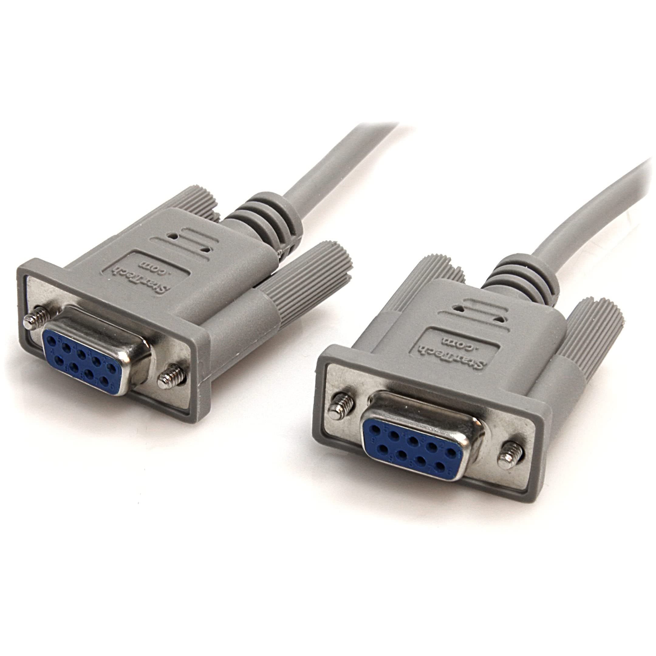 10' RS232 Serial Null Modem Cable - Null modem cable - DB-9 (F) to DB-9 (F) - 10 ft (SCNM9FF)