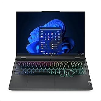 Lenovo Legion Pro 7 Gaming Laptop, 16" WQXGA Display, AMD Ryzen 9 7945HX, 32GB RAM, 1TB SSD, 2560x1600px, Windows 11, Onyx Gray