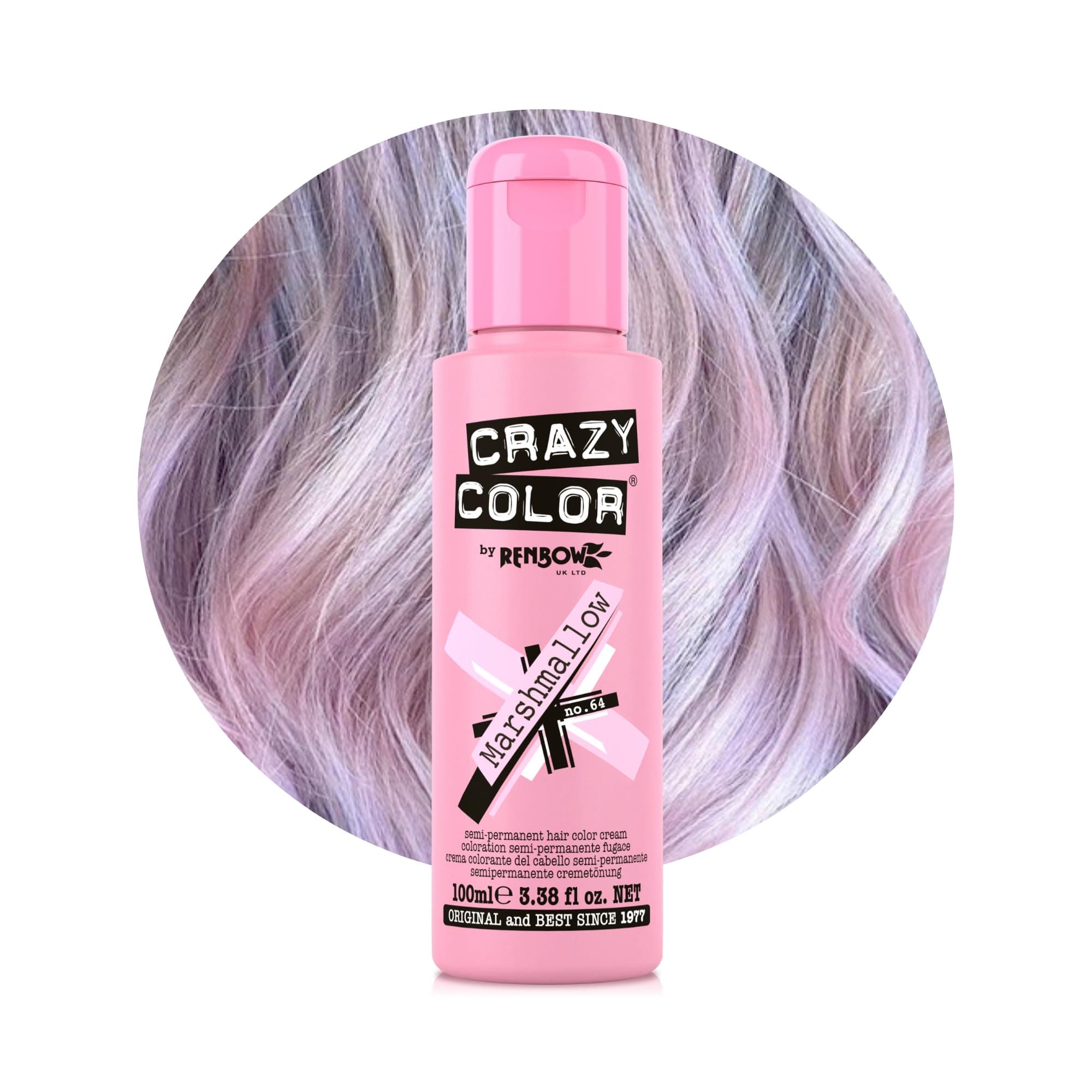 Metallic Marshmallow Semi-Permanent Hair Dye. Highly Pigmented Dusty Pink Conditioning & Oil Nourishing Vegan Formula | No Bleach or Ammonia | 100ml