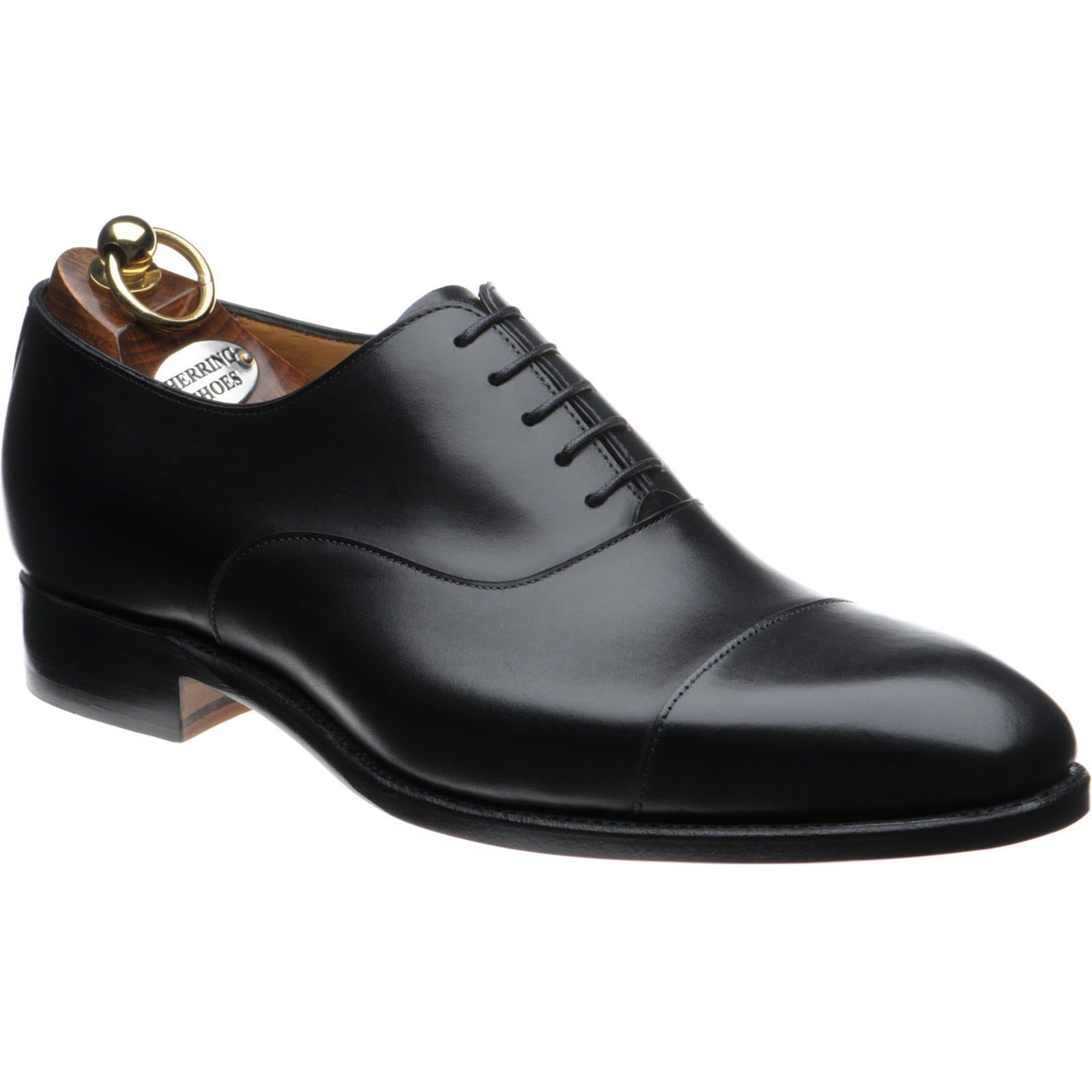 Herring Dickens Oxfords in Black Calf