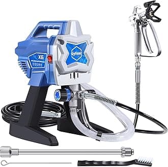 X6 Airless Paint Sprayer, 0.31GPM Paint Sprayer for Home Interior 3000psi 650W High Efficiency Airless Sprayer with Low Overspray for House Painting DIY Furniture