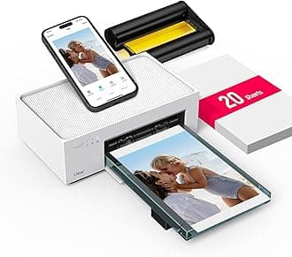 Liene 4x6'' Photo Printer, Wi-Fi, 20 Sheets, Full-Color for iPhone, Android, Smartphone, Computer, Thermal dye Sublimation, Portable for Home Use