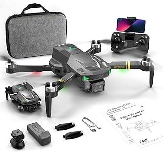 Drone with Camera, 1080P HD Foldable Drone with Gravity Control, Gesture Selfie, Altitude Hold, 360° Flip, One Key Start, 1 Batteries – Beginner-Friendly Toy for 12+ Boys and Girls