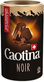 Noir, chocolate negro para beber, cacao en polvo con el mejor chocolate negro suizo, chocolate caliente sostenible y certificado, 1x500g