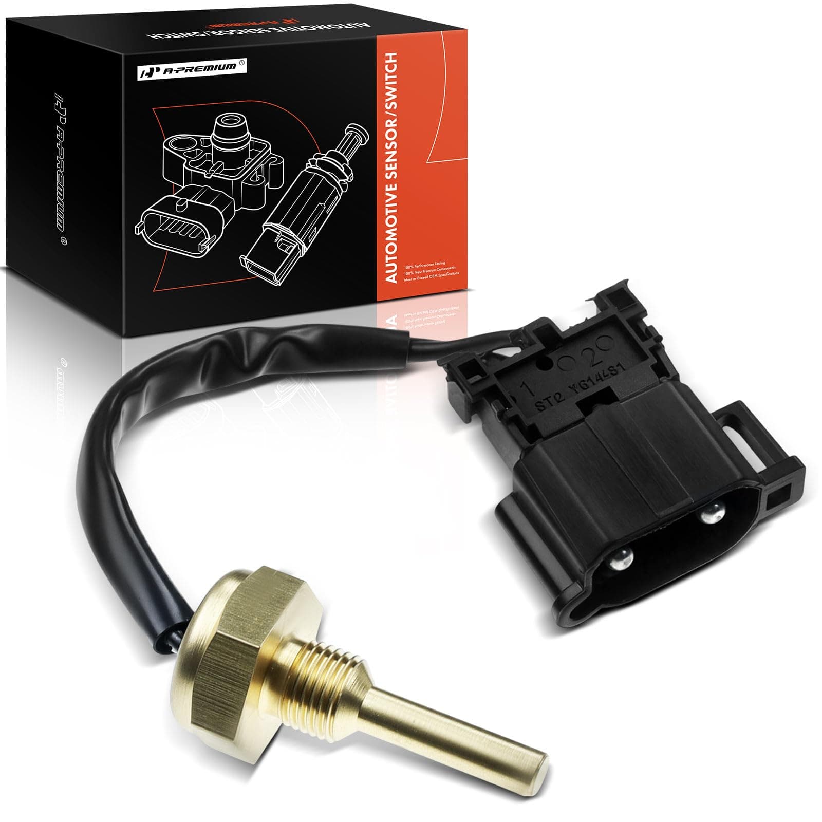 A-Premium Coolant Temperature Sensor Compatible with Volvo 850 960 1992-1997 C70 S70 S90 V70 V90 1997-1998
