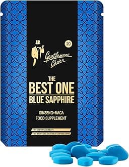 Blue Sapphire | 20 Tablets | 100% Natural Herbal Supplement | Small Easy to Swallow Tablets | Healthy Lifestyle Support | Manufactured in The UK