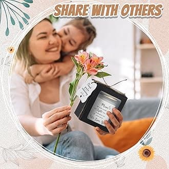 ReliThick 100 Set Candle Gift Box Transparent Gift Packaging Box for 4-10 oz Candles 50 Paper Thank You Tag Bundle Hemp Rope for Wedding Baby Shower Party Favor, 3.35x3.35x3.94 in (White Black)