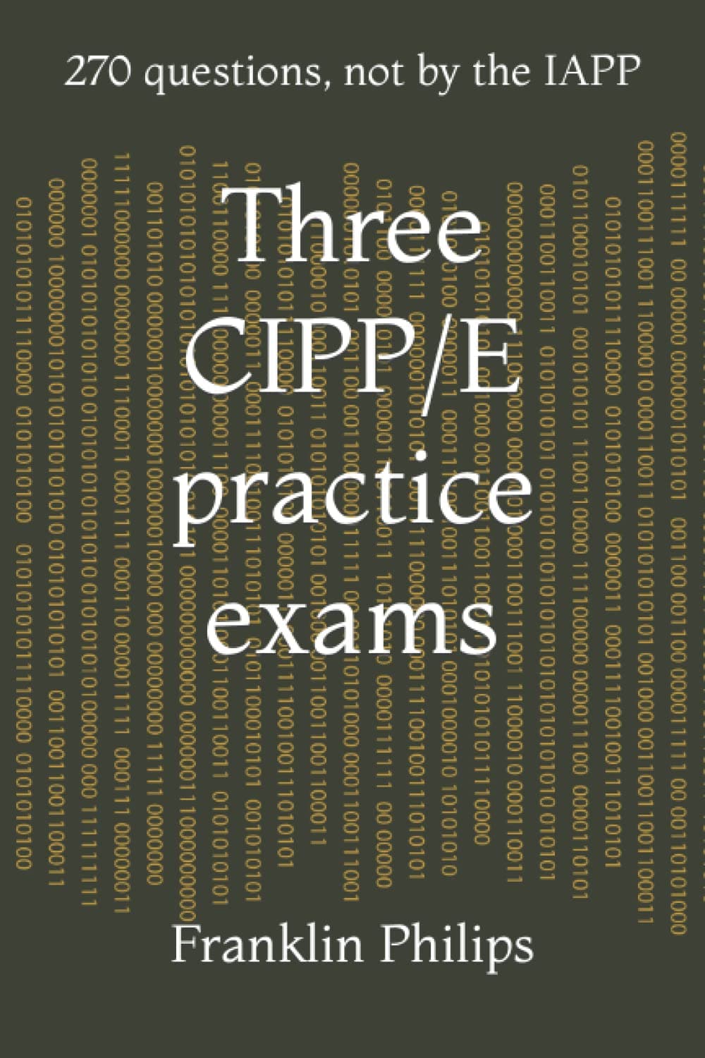 Three CIPP/E practice exams: 270 questions, not by the IAPP