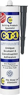 CT1 Anthracite (Dark Grey) TRIBRID Multi-Purpose Sealant & Adhesive - Bathroom, Shower & Window - Odourless Anti-Mould Waterproofing - Vibration Resistant & Flexible - 290ml
