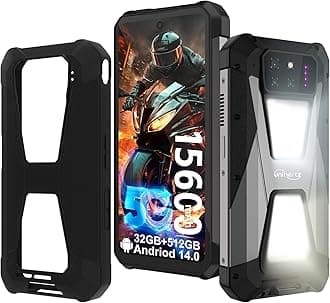 Tank 3s 5G Rugged Smartphone, Android 14 Waterproof Rugged Phone with Projector, 32GB+512GB, 6.79’’ Unlocked Cell Phones Compatible with T-Mobile/Verizon, 1TB Expand/66W Fast Charging/GPS/OTG