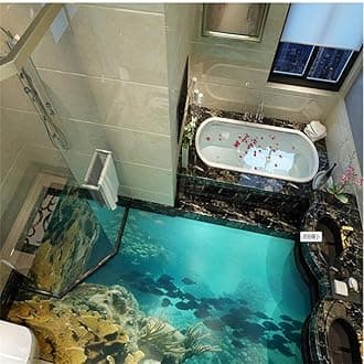 3D Floor Tiles Mural Large Custom Flooring High Definition Red Pebble Waterproof Bathroom Living Room PVC Wallpaper Decorative Background-150 * 105Cm