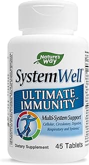 Nature's Way Systemwell Ultimate Immunity, Multi-System Support* with Vitamins C, A & D, Zinc, and Selenium, 45 Tablets