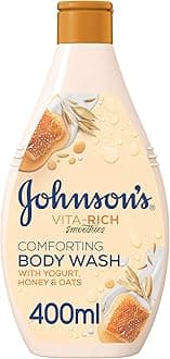– Johnson's Vita-Rich Comforting Body Wash with Yogurt Concentrate Honey and Oats for Long-Lasting Moisturisation and Silky Soft Skin 400ml