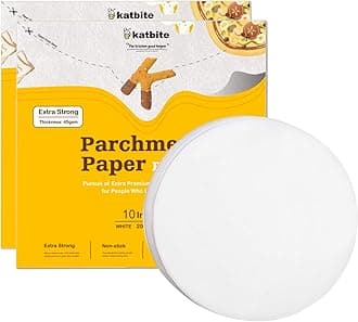 Katbite 10 Inch Non-stick Parchment Paper Rounds For Cake Baking,500 Pack(6"8"9"12"Available)