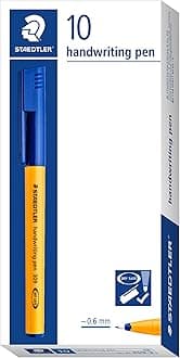 309-3 Handwriting Pen In Box Of 10 - Blue
