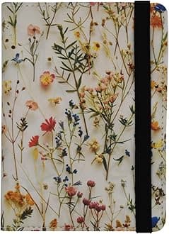 mrs Passport Wallets Travel Holder Set, Travel Luggage Tags Passport Cover - cute Wild flowers pattern for women Gift