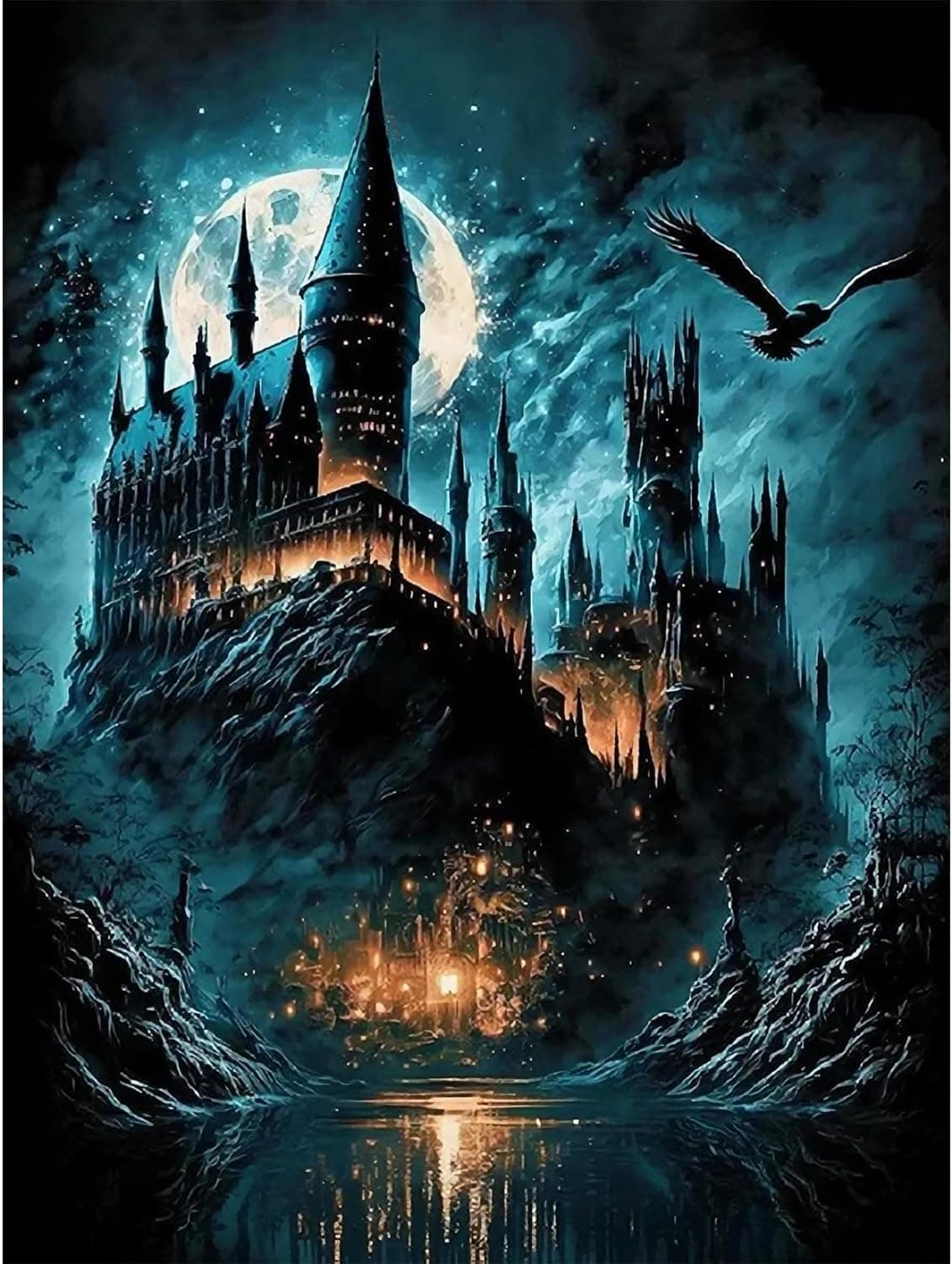 – 5D Diamond Art Potter, Diamond Painting Magic Academy, Diamond Painting Set for Adults and Children, Mosaic Making, Diamond Art Kits for House Decoration