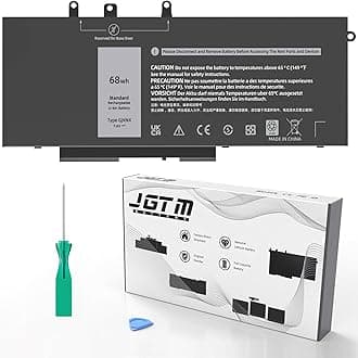 JGTM 68Wh GJKNX Laptop Battery for Dell Latitude 5580 5480 5280 5288 5488 5590 5591 5490 5491 5495 E5480 E5580 E5490 E5590 Precision 15 3520 3530 Series 5YHR4 GD1JP DY9NT 7.6V