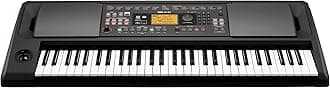 Korg - EK-50L Digital Keyboard with 61 Touch Sensitive Keys - Deluxe Model - Black