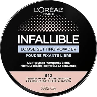 L’Oréal Paris L'Oreal Infallible Tinted Loose Setting Powders, Matte Finish, Lightweight, No White Cast, 2 Shades From Light To Deep, Translucent Medium-deep, 0.28 Oz