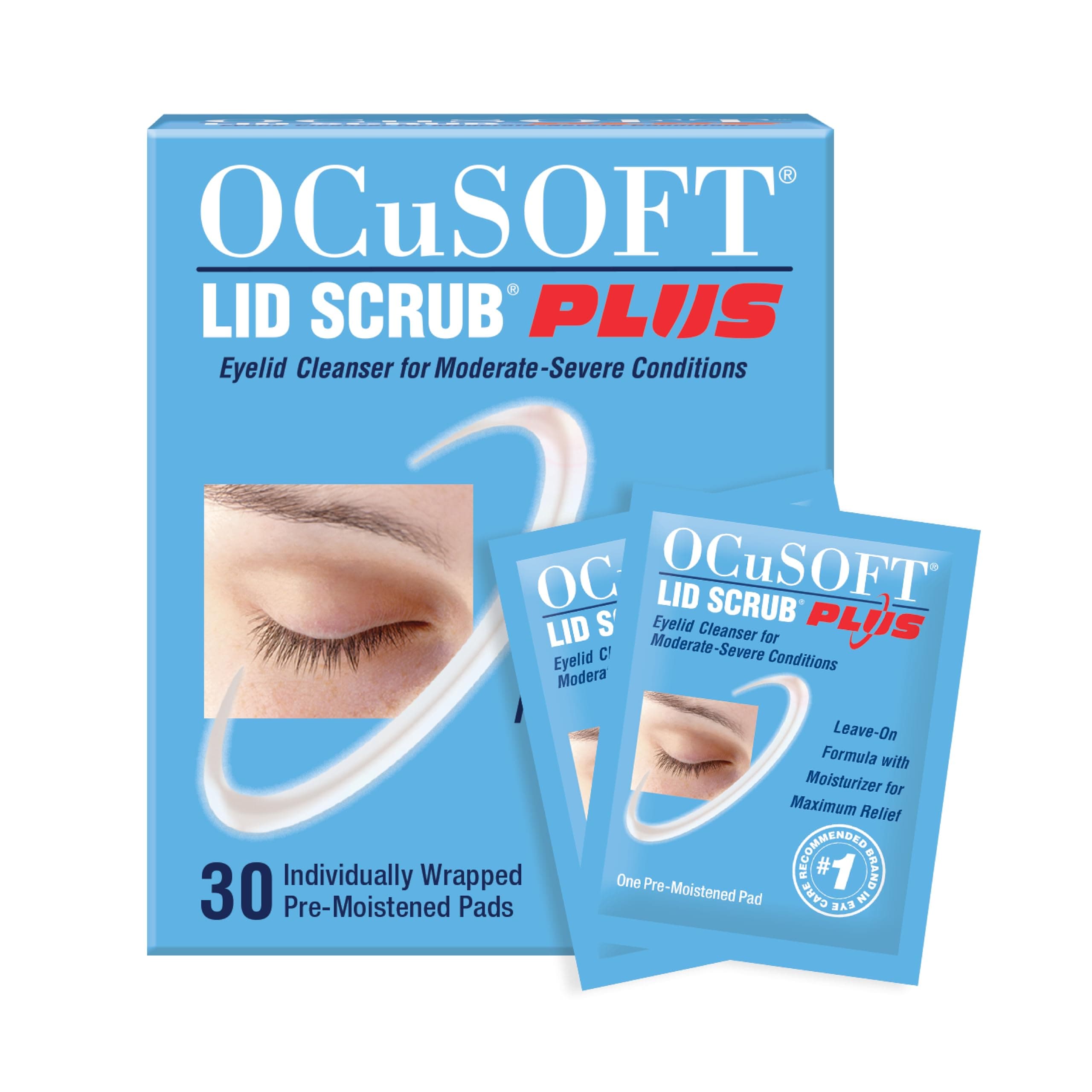 OCuSOFT Lid Scrub Plus, Pre-Moistened Pads, 30 Count
