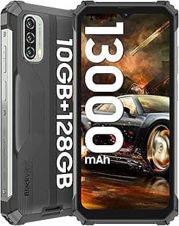 Blackview BV7100 Rugged Smartphone Unlocked,13000mAh Battery,33W Fast Charge,10GB+128GB/1TB Expand,6.58" FHD+, IP69K Waterproof Rugged Phone,NFC,OTG,Glove Mode,Face/Fingerprint Unlocked