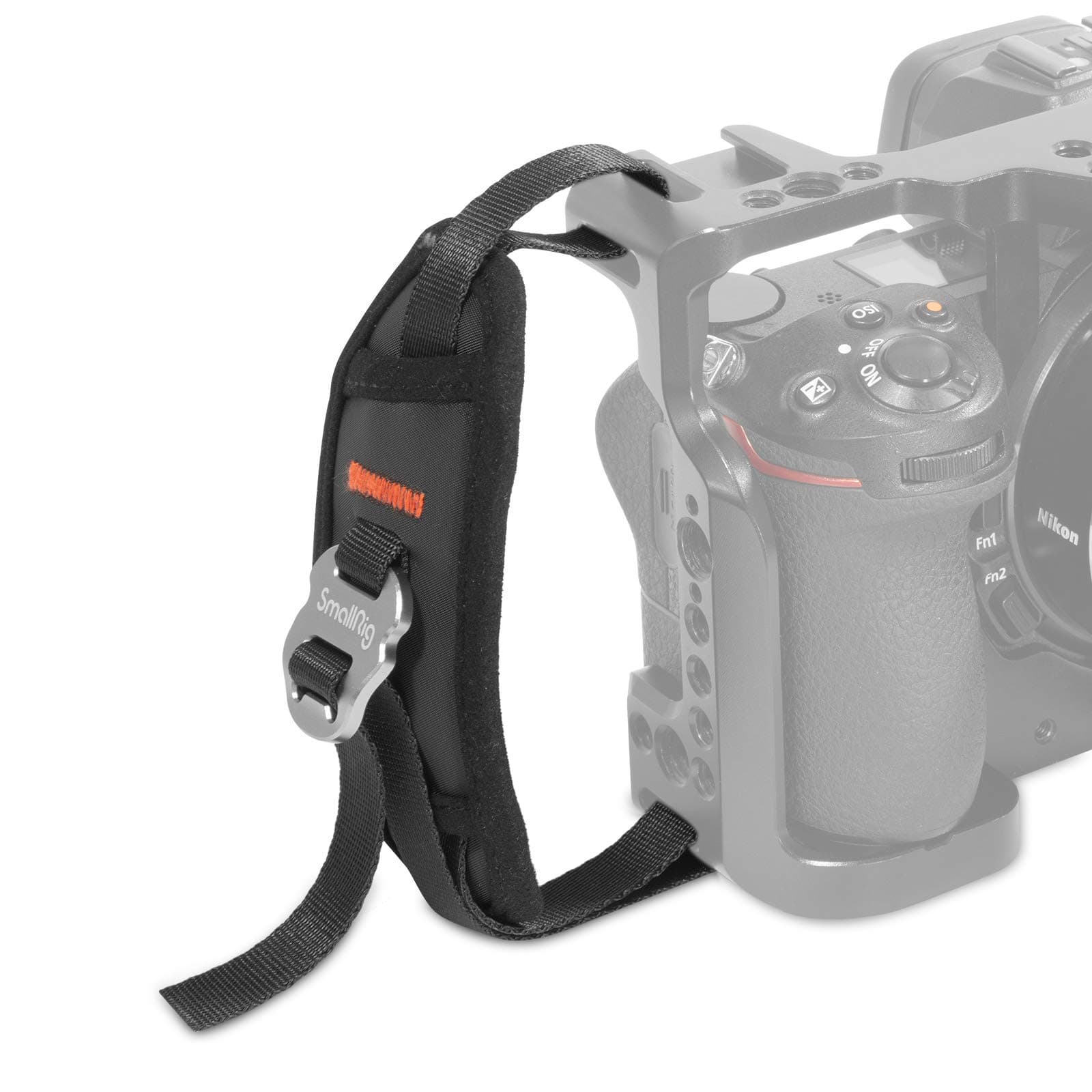 SMALLRIG 12MM Width Hand Strap Compatible with Camera Cage and External Side Handle - PAC2456, Black, 12 mm