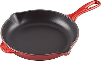 Le Creuset Enameled Cast-Iron 9-Inch Skillet with Iron Handle 9 Inch Red 20124230600460